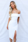 Femme Fatale Dress - White