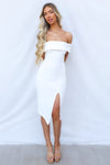 Femme Fatale Dress - White