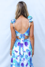 Giselle Maxi Dress - Blue Floral