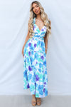 Giselle Maxi Dress - Blue Floral