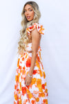 Giselle Maxi Dress - Orange Floral