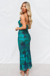 Hawaii Maxi Dress - Green Multi