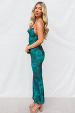 Hawaii Maxi Dress - Green Multi