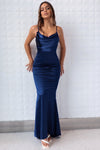 Hollywood Formal Gown - Navy - Runway Goddess