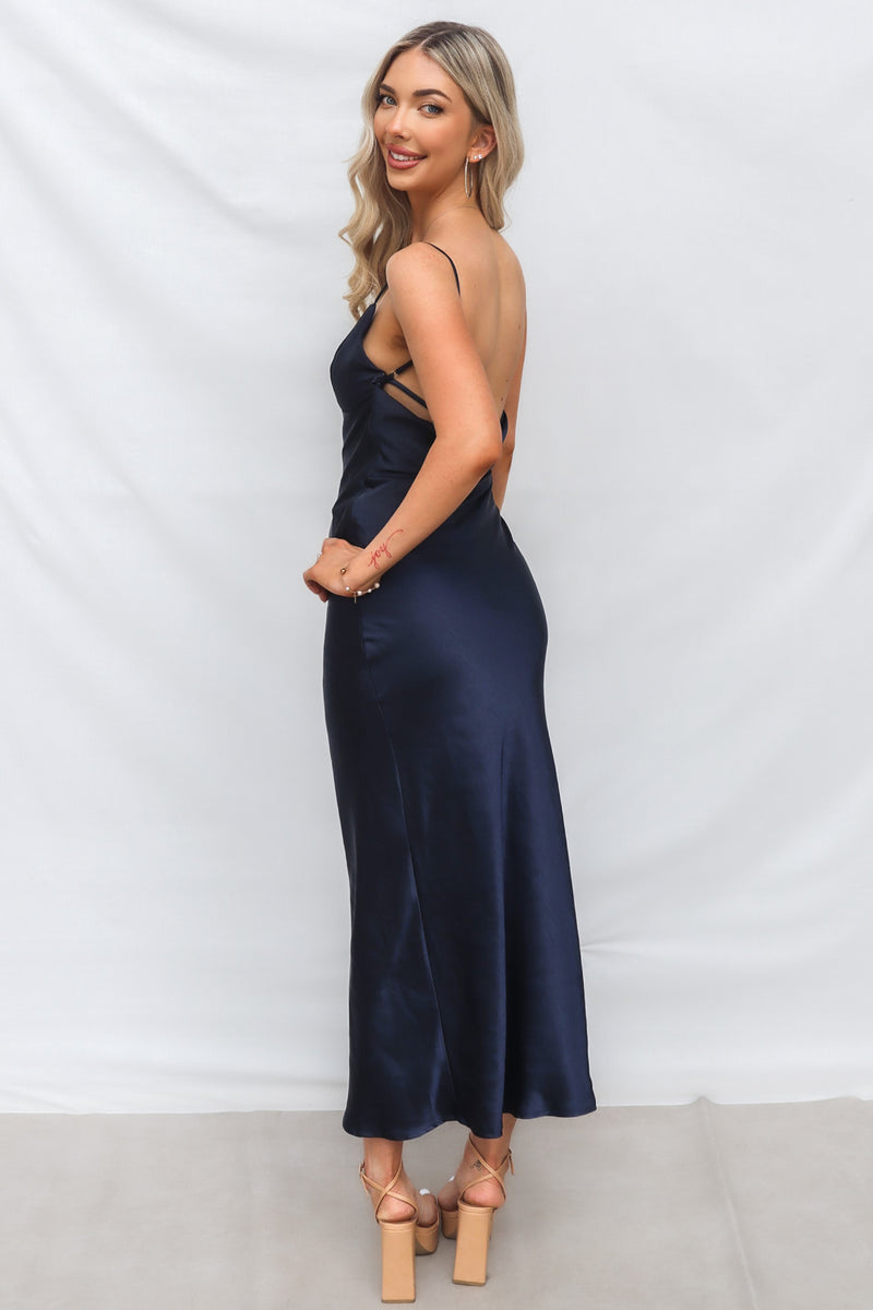 Isha Maxi Dress - Navy