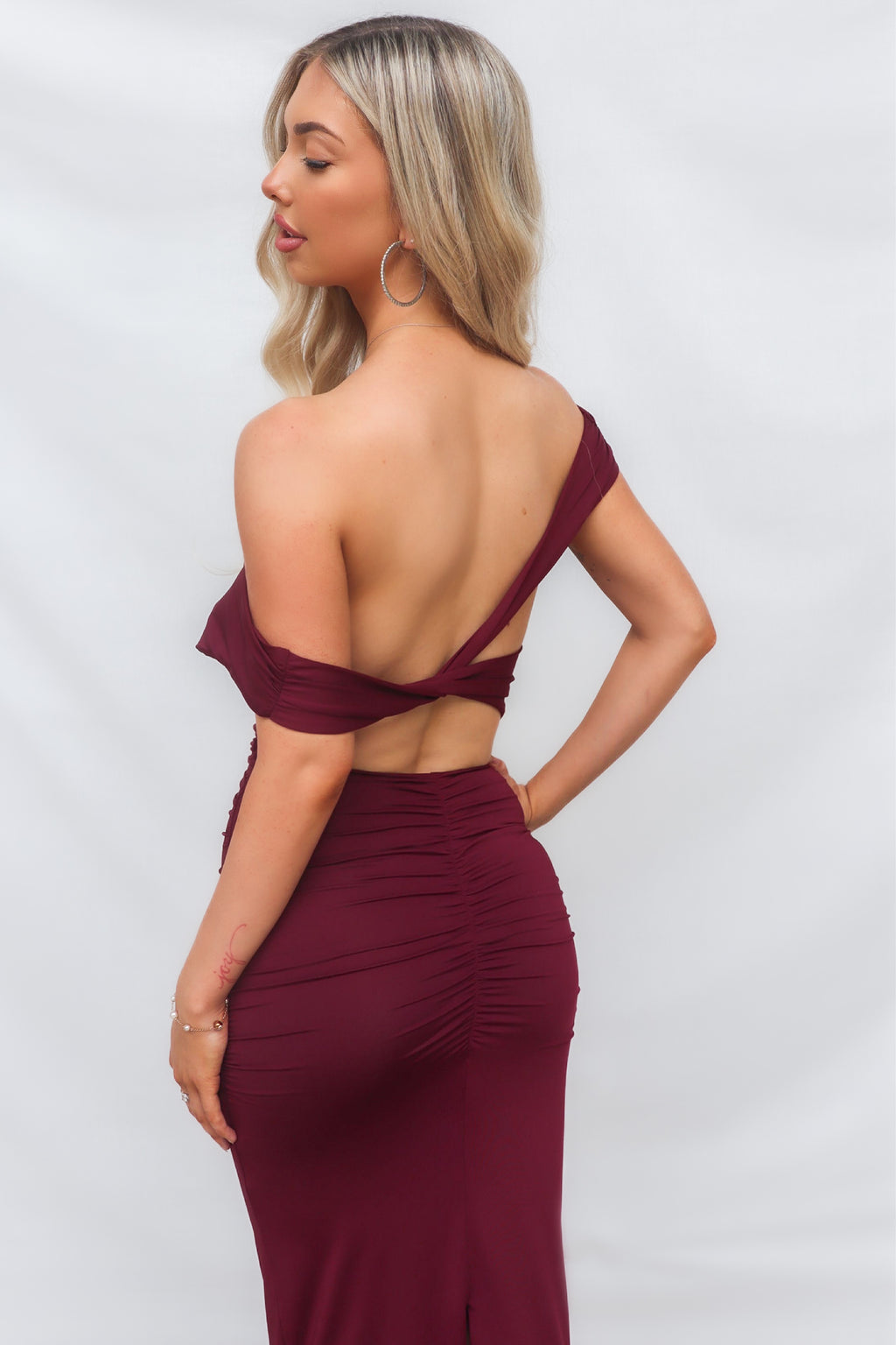 Ivana Maxi Dress - Wine