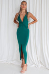 Janet Midi Dress - Forest Green