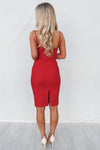 Jess Midi Dress - Red