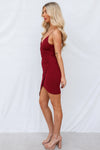 Jordyn Bodycon Dress - Wine