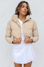 Josette Puffer Jacket - Beige