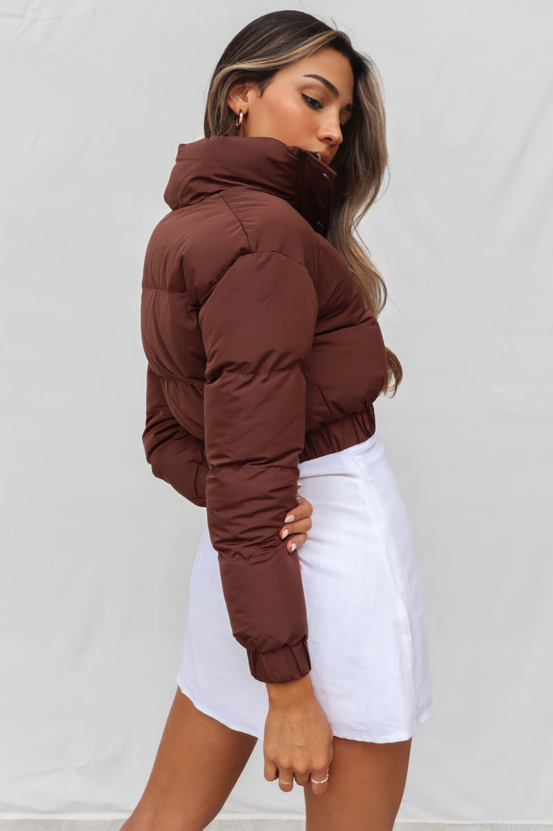 Josette Puffer Jacket - Brown