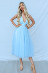 Juliette Midi Dress - Baby Blue