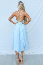 Juliette Midi Dress - Baby Blue