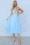 Juliette Midi Dress - Baby Blue