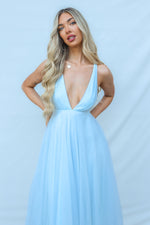 Juliette Midi Dress - Baby Blue