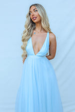 Juliette Midi Dress - Baby Blue