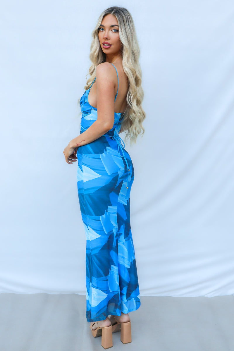 Kavita Maxi Dress - Blue Multi