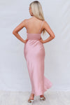 Kiki Satin Formal Dress - Dusty Pink