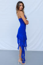 Koi Mini Dress - Cobalt Blue