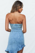 Krischelle Mini Dress - Denim Blue