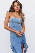 Krischelle Mini Dress - Denim Blue