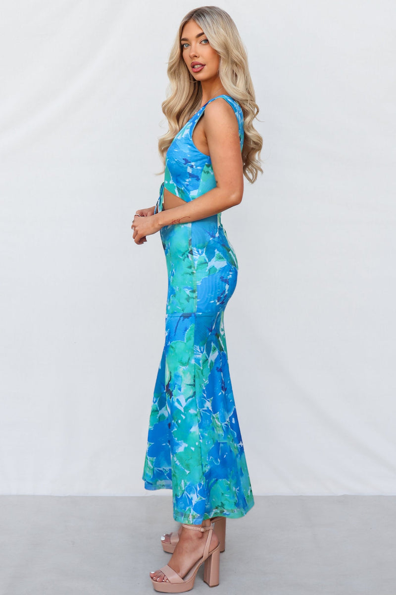 Kyala Maxi Dress - Blue Multi