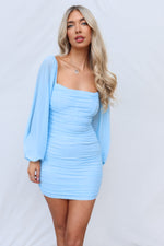 Laelia Mini Dress - Baby Blue