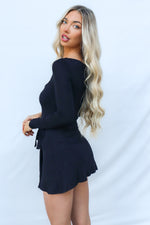 Leena Mini Dress - Black