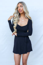 Leena Mini Dress - Black
