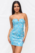 Lenette Mini Dress - Blue
