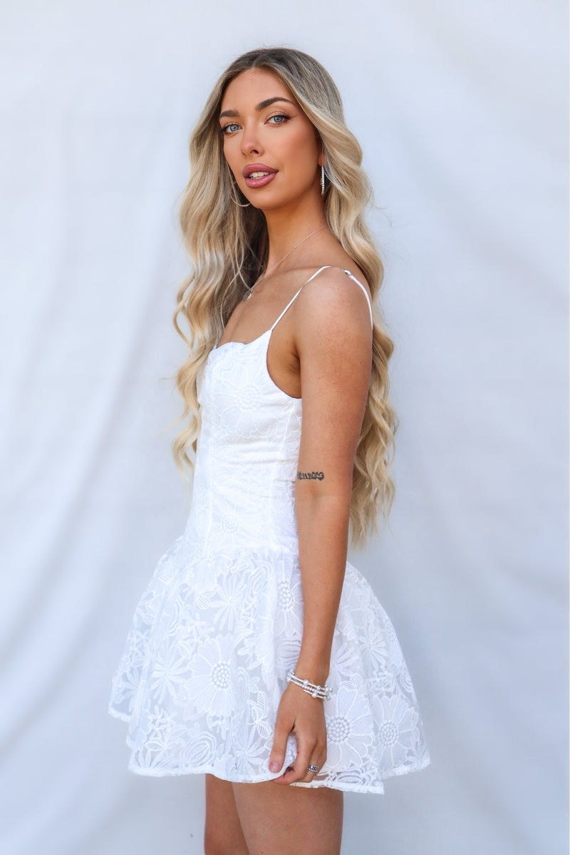 Lennon Mini Dress - White