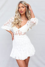 Libbie Mini Dress - White
