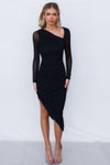 Magdalena Midi Dress - Black