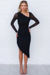 Magdalena Midi Dress - Black