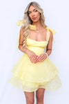 Marla Mini Dress - Yellow