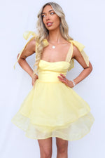 Marla Mini Dress - Yellow