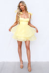 Marla Mini Dress - Yellow