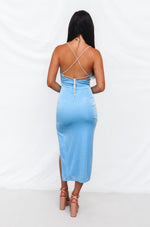 Marzia Maxi Dress - Blue Shimmer