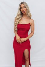 Marzia Maxi Dress - Red Shimmer
