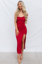 Marzia Maxi Dress - Red Shimmer
