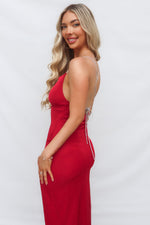Marzia Maxi Dress - Red Shimmer