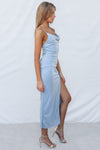 Marzia Maxi Dress - Silver Blue Shimmer