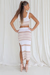 Megan Set Skirt - Beige/White