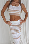 Megan Set Skirt - Beige/White