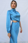 Melanie Midi Dress - Steel Blue