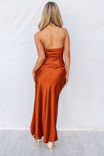 Milos Formal Gown - Rust/Bronze