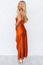Milos Formal Gown - Rust/Bronze