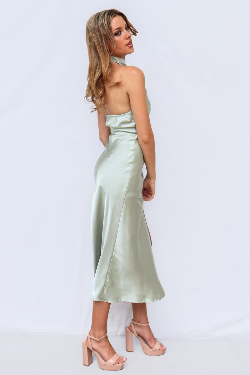 Mindy Midi Dress - Sage