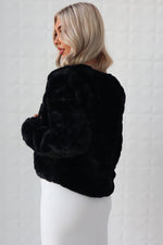 Misty Faux Fur Jacket - Black