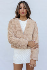 Misty Faux Fur Jacket - Cream